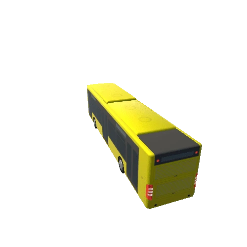 Bus Low Poly_yellow